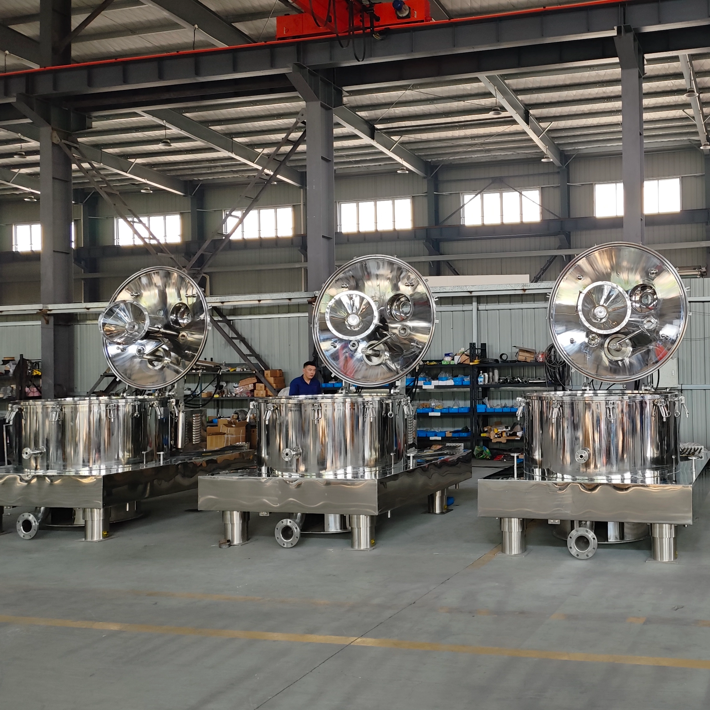 Anti-Corrosion Plate Batch Centrifuges for Fine-Chemical And Lithium-Battery Material Processing